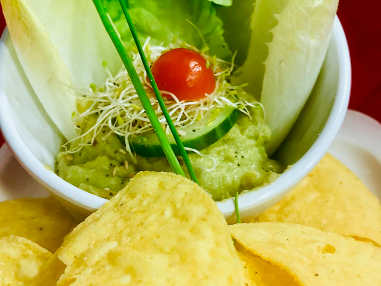 Guacamole con nachos