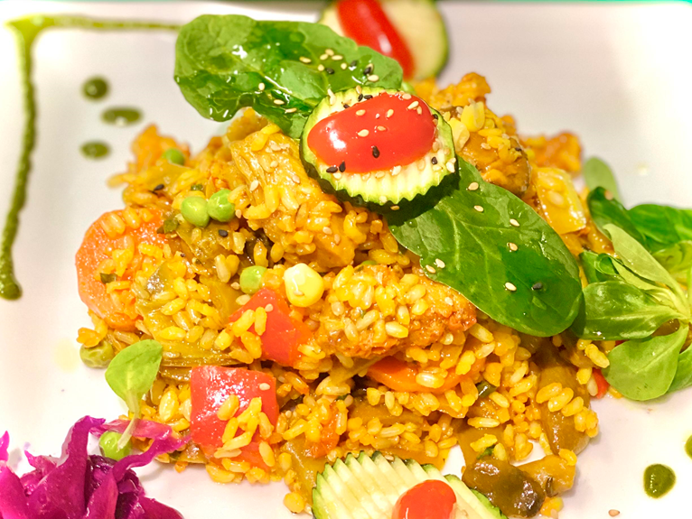 Paella vegetariana