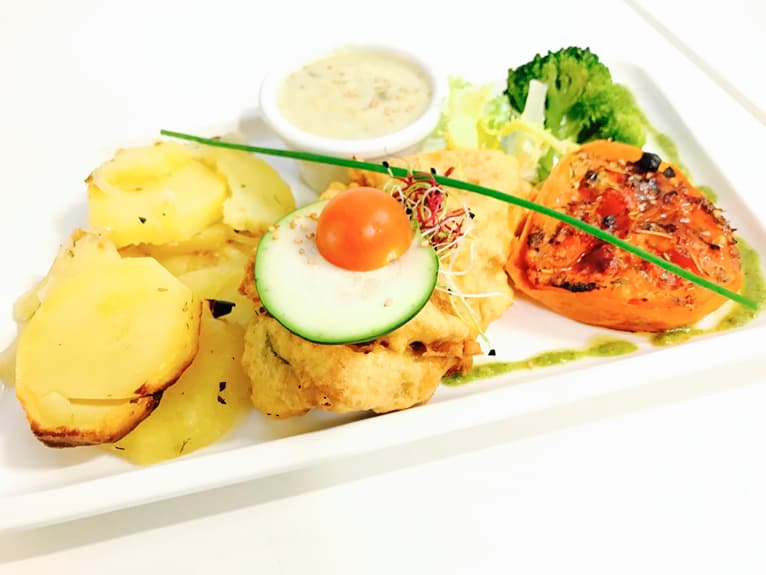 Filete seitan con queso